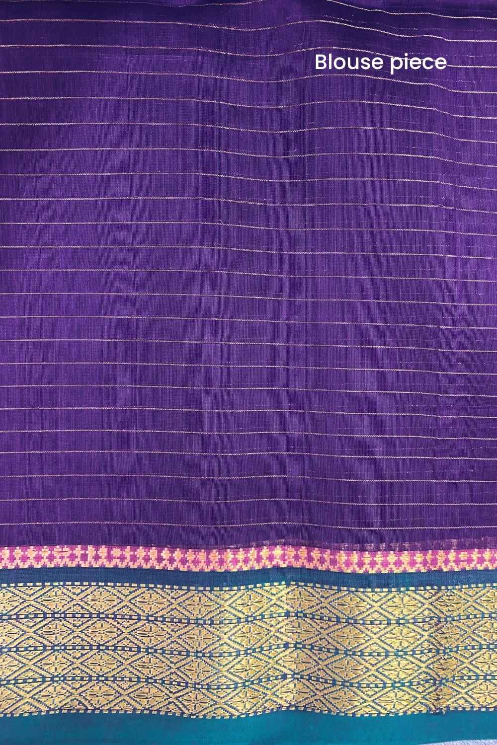 Dark Purple Pure Silk Cotton Maheshwari Saree