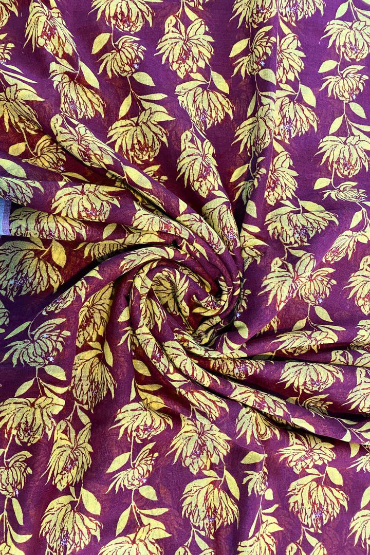 Songs from the Soil Handwoven Mulmul Cotton Printed Saree