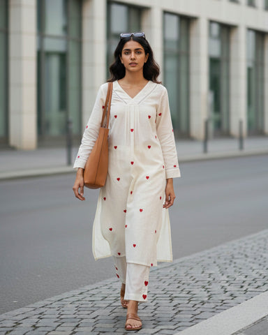 All Hearts Kota Doriya Pant and Kurta Set