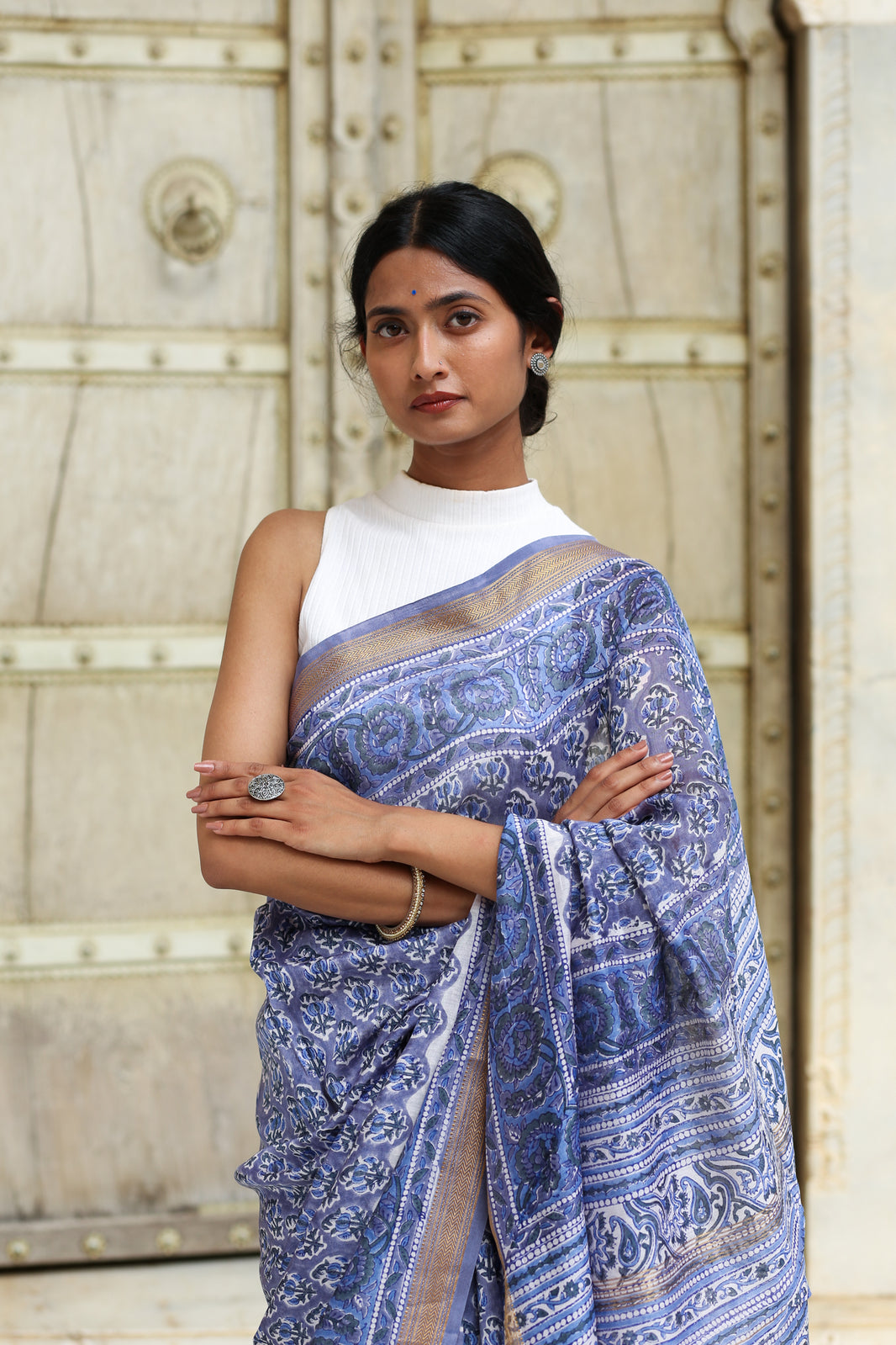 Decoding the Color Palette of Chanderi Silk Block Print Sarees
