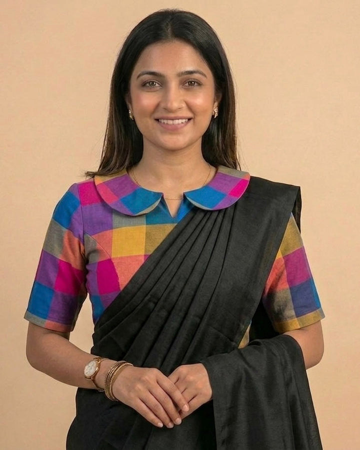 Timeless Blouse with Peter Pan Collar - Multicolor 4