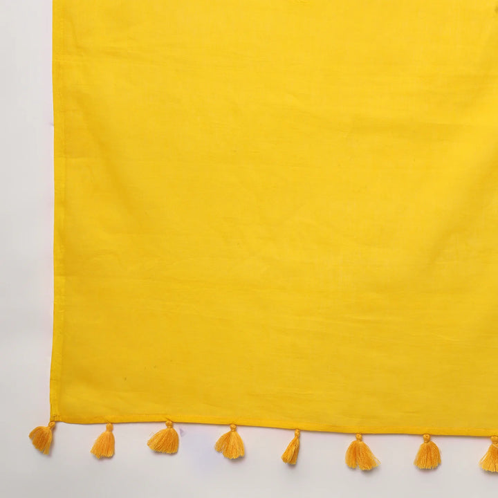 Golden hour - Mulmul Cotton Pre-stitched Ready to Wear Saree with Pocket