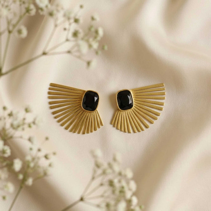 Sunline Stud 18k Gold Plated Earrings