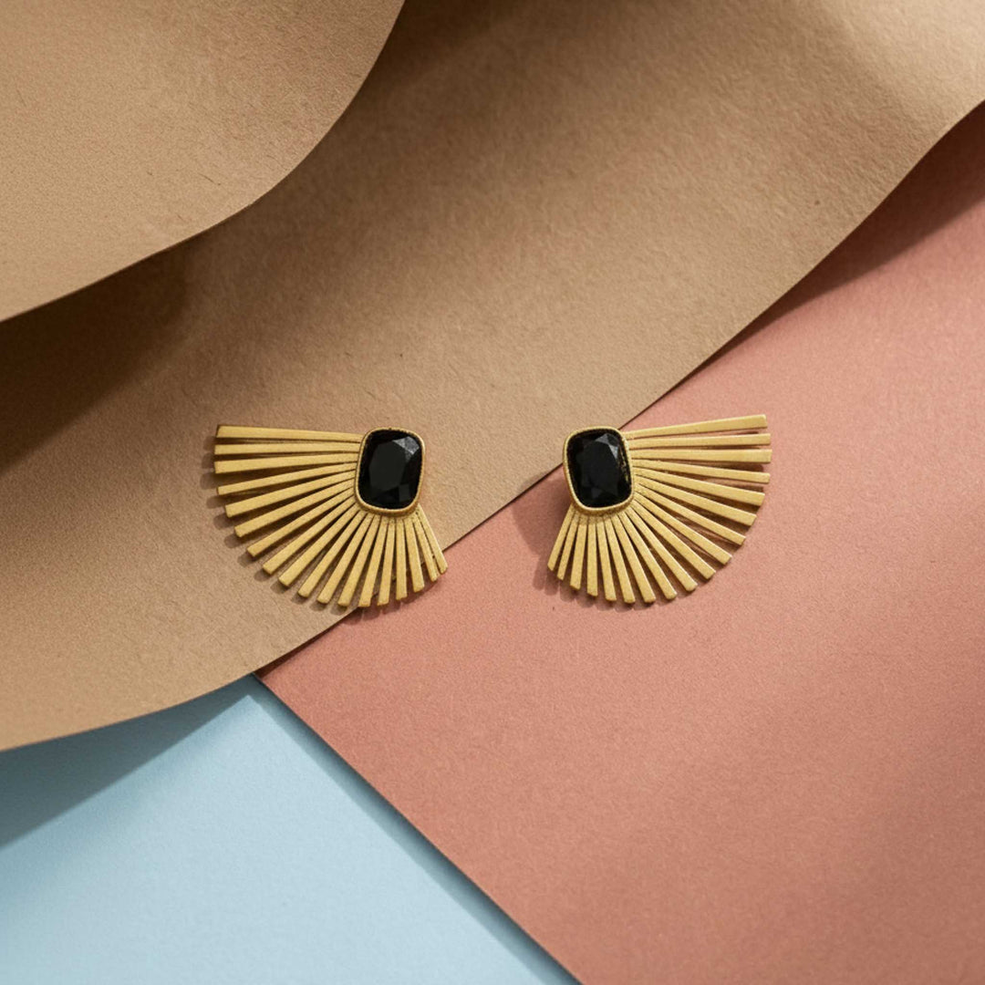 Sunline Stud 18k Gold Plated Earrings