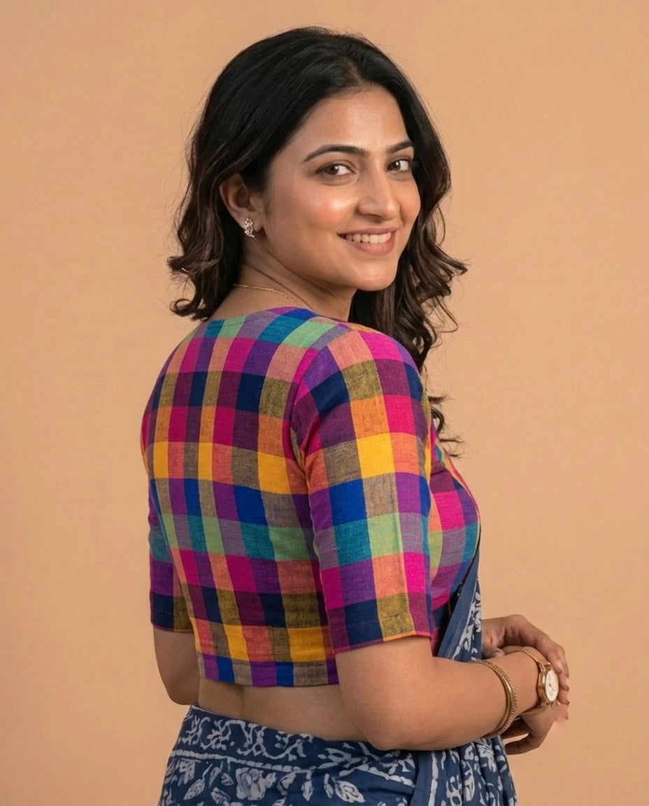 Timeless Blouse with Peter Pan Collar - Multicolor