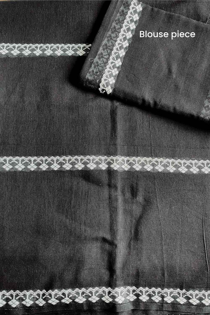 Moonlight Handwoven Mulmul Cotton Saree