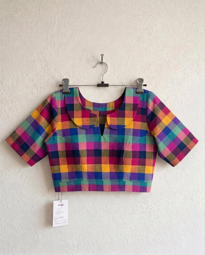 Timeless Blouse with Peter Pan Collar - Multicolor