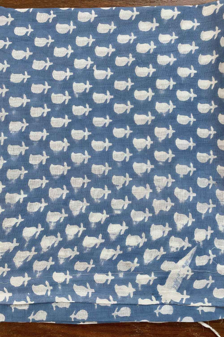 Morning Reverie Printed Mulmul Cotton Saree