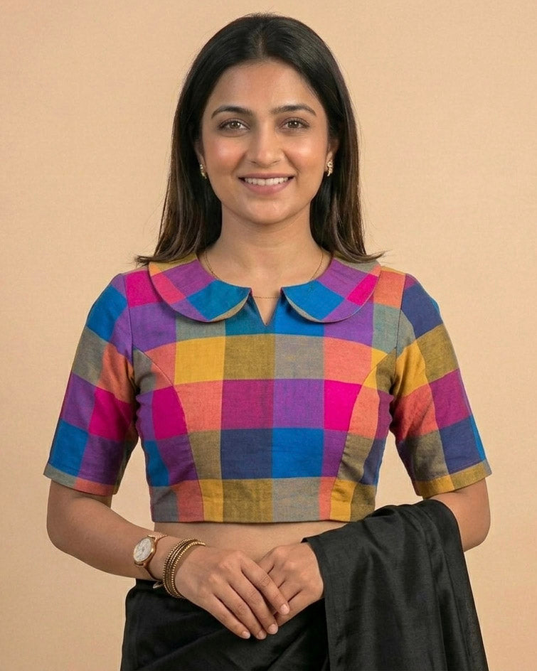 Timeless Blouse with Peter Pan Collar - Multicolor 4