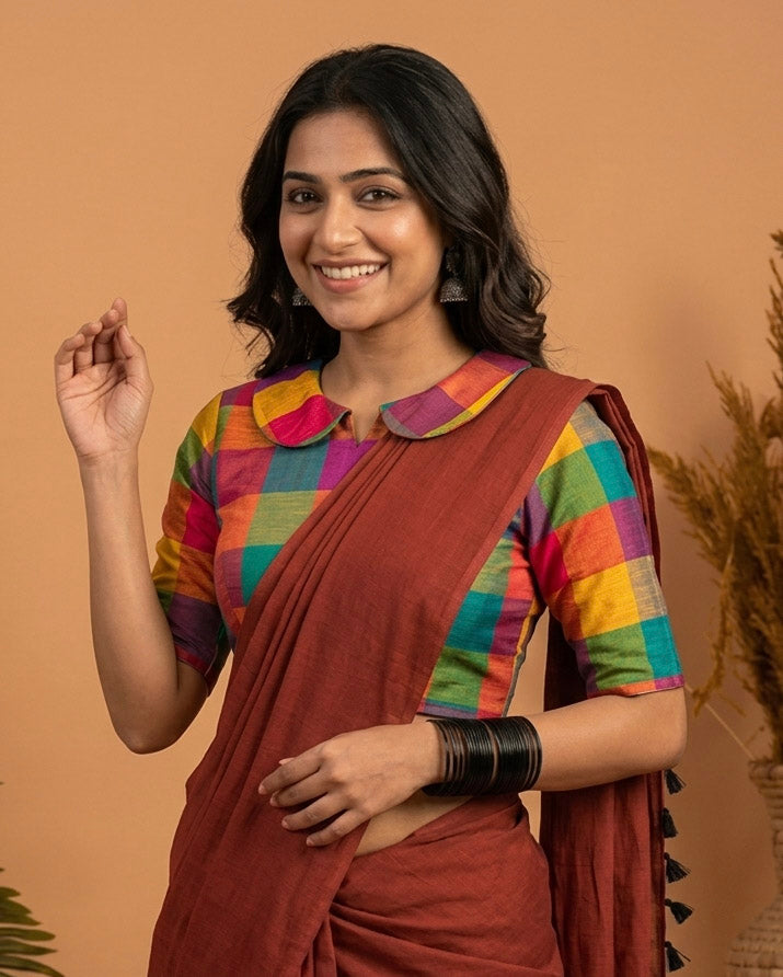 Timeless Blouse with Peter Pan Collar - Multicolor 2