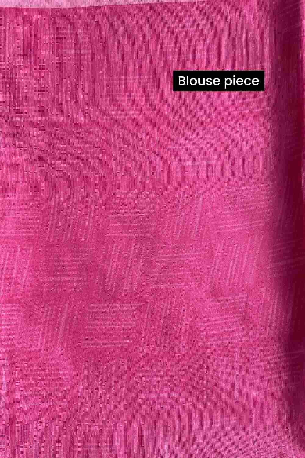 Pink Lemonade Printed Mulmul Cotton Saree