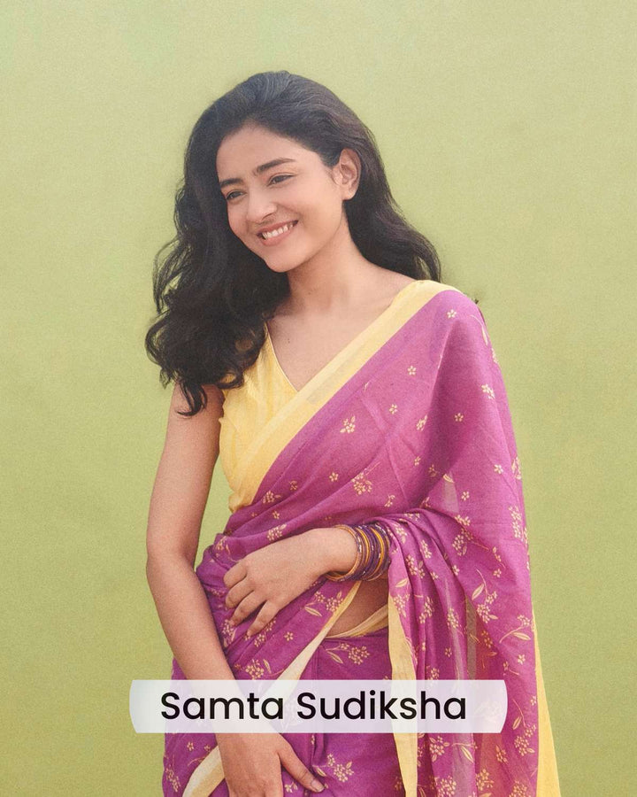 Polaroid Dreams Printed Mulmul Cotton Saree