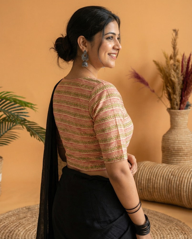 Indie Fusion Cotton Angrakha Style Blouse