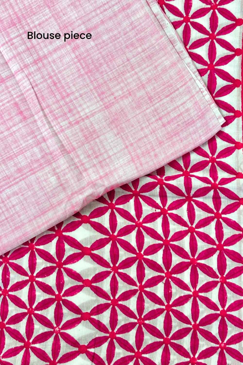 Evening Raga - Mul Cotton Hand Block Printed Saree