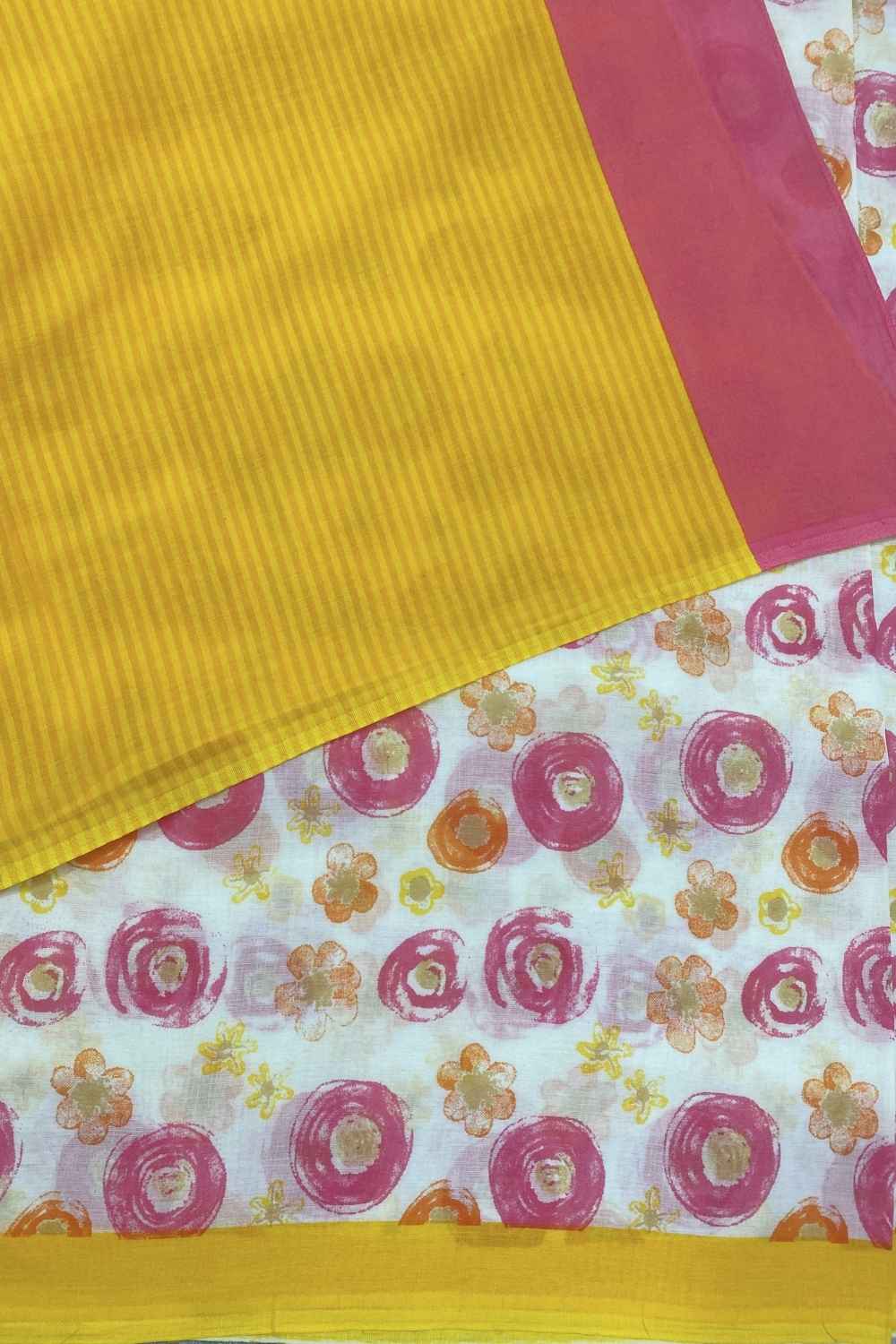Sun-kissed Printed Mulmul Cotton Saree