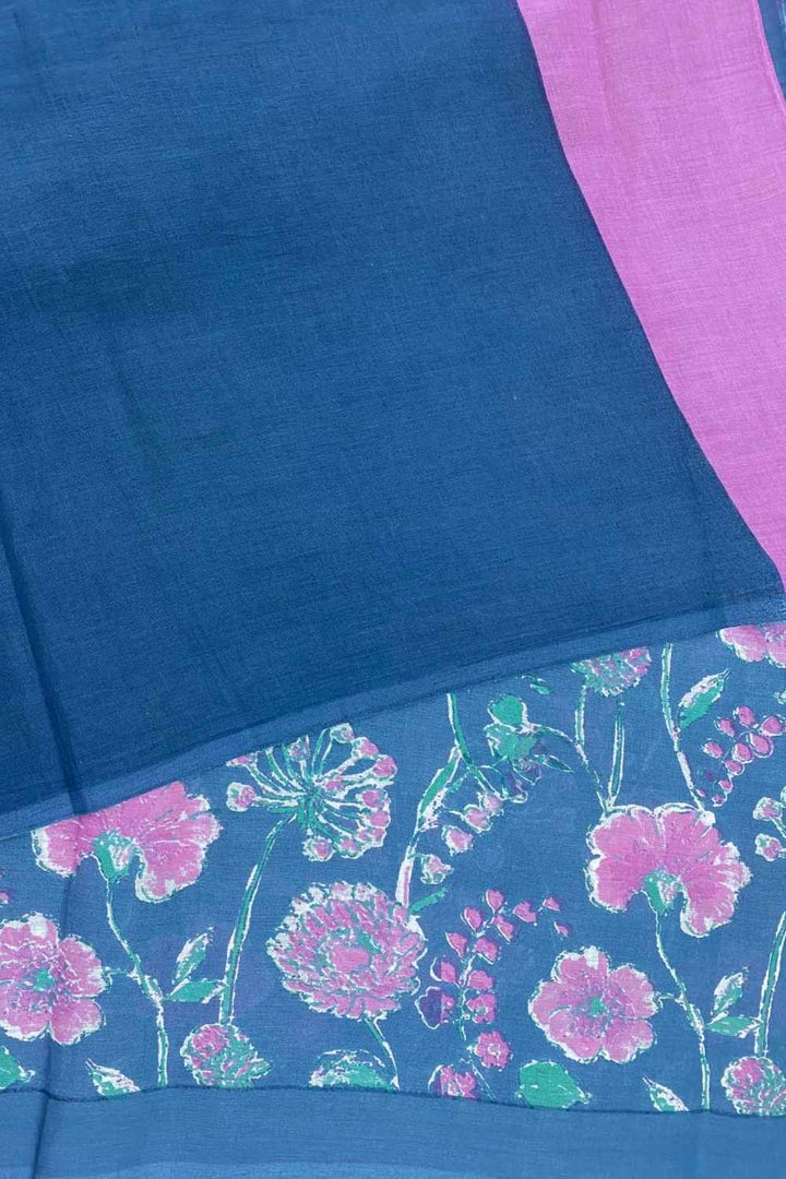 Breeze & Bloom Printed Mulmul Cotton Saree