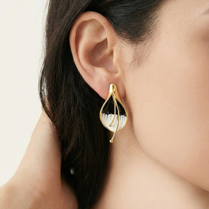 Petal Stud 18k Gold Plated Earrings