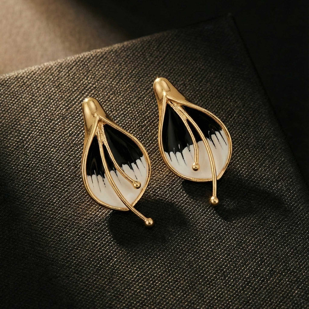 Petal Stud 18k Gold Plated Earrings