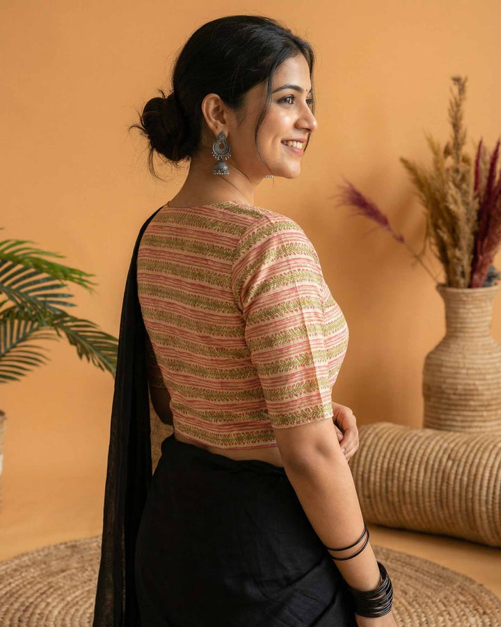 Indie Fusion Cotton Angrakha Style Blouse