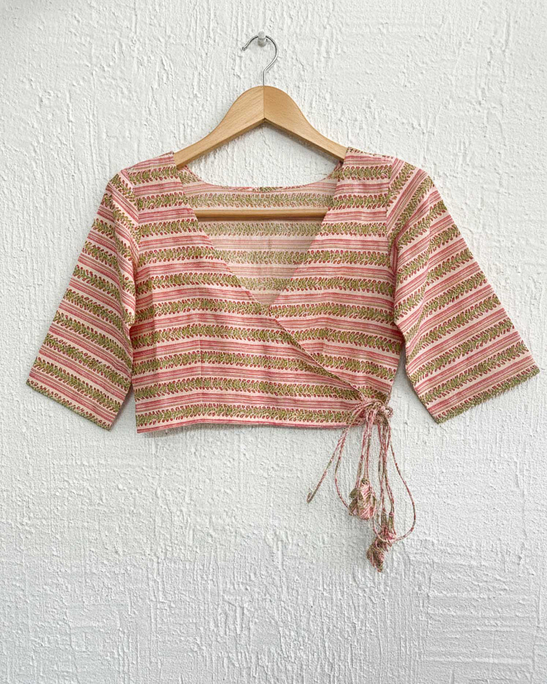 Indie Fusion Cotton Angrakha Style Blouse