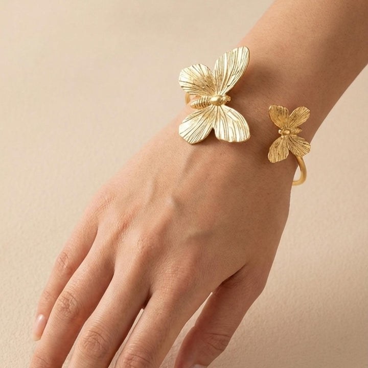 Butterfly Charm 18k Gold Plated Bracelet