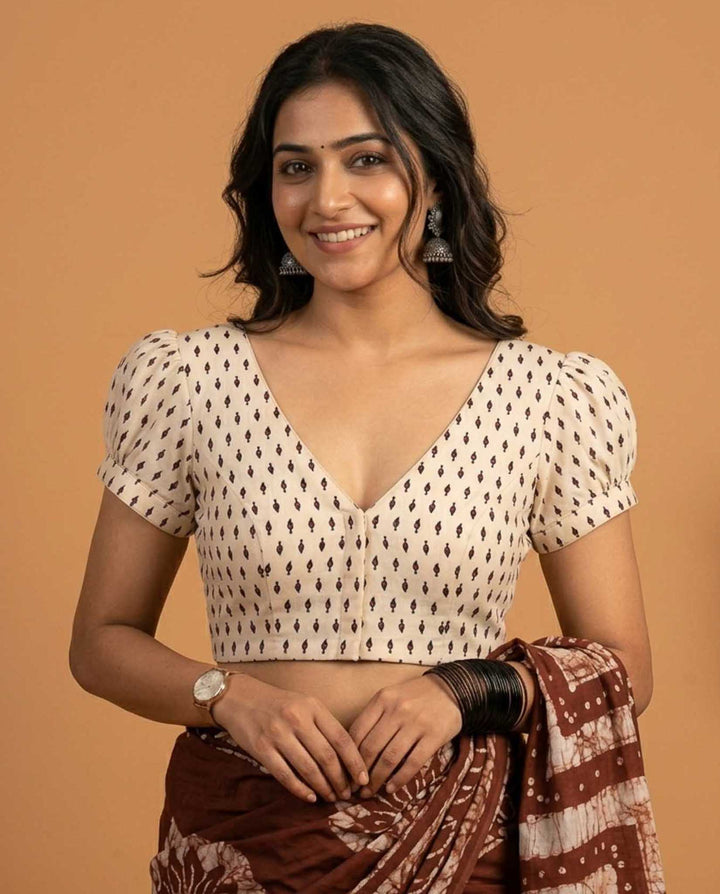 Printed Essentials Trio - Cotton Blouse Combo (Pack of 3)