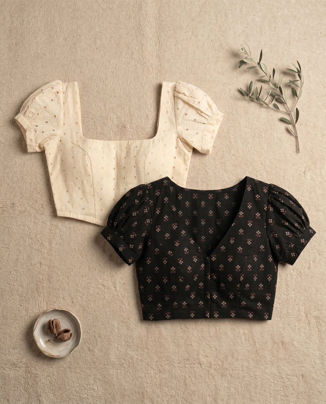 Classic Ease- Cotton Blouse Combo (Pack of 2)
