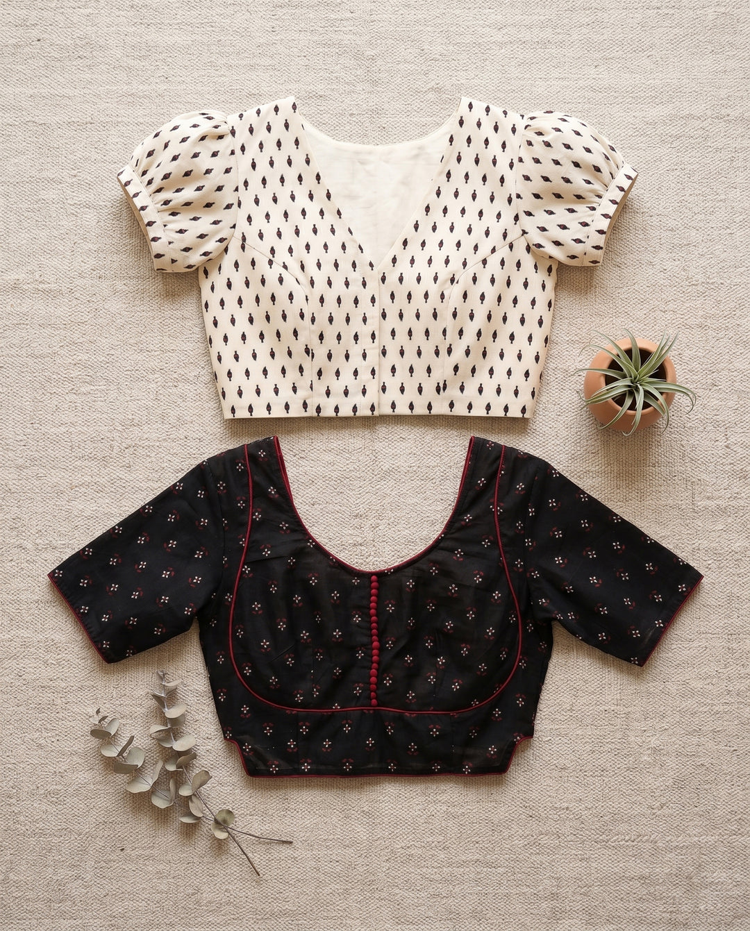 Easy Mornings- Cotton Blouse Combo (Pack of 2)
