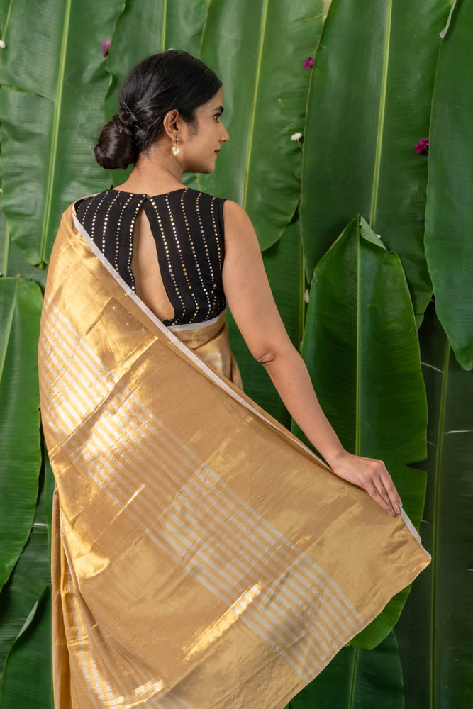 Suvarna - Gold Woven Tissue Saree