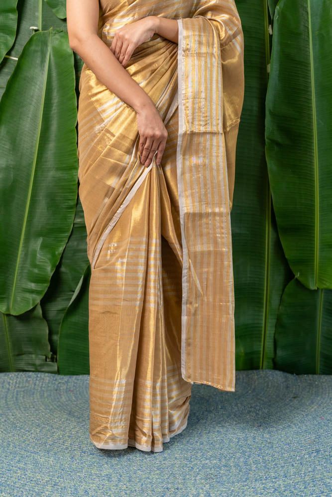 Suvarna - Gold Woven Tissue Saree