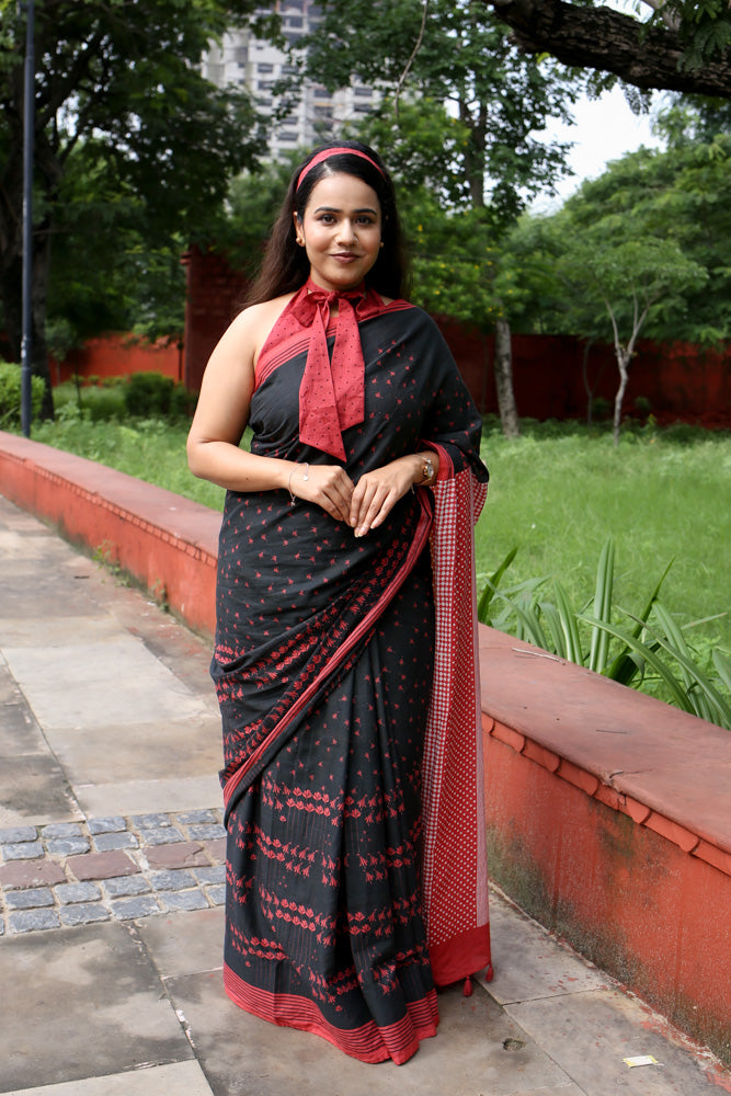 Disco Diva Printed Mulmul Cotton Saree