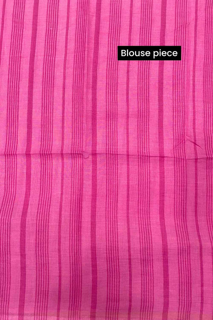 Retro Sunshine Printed Mulmul Cotton Saree