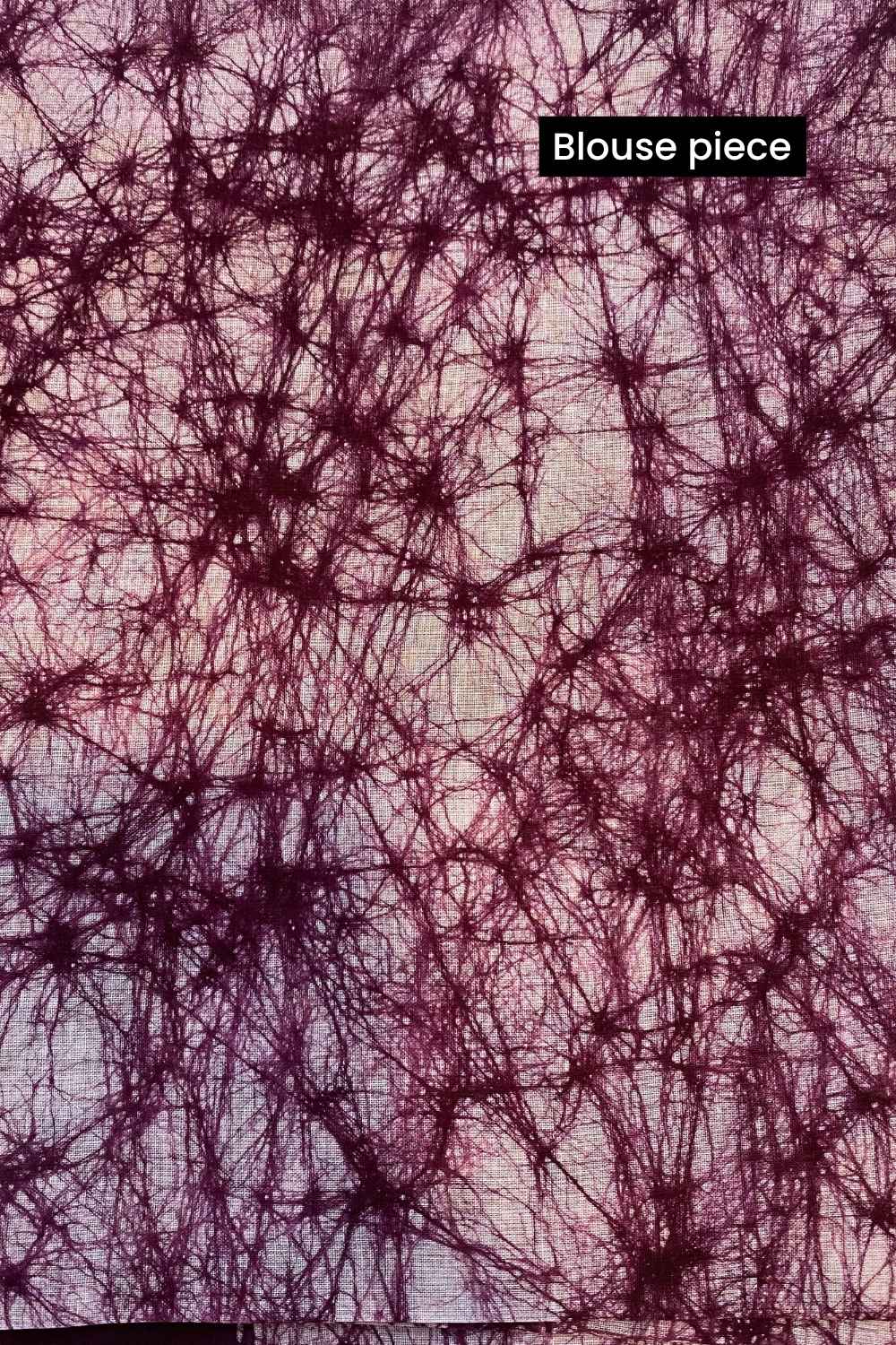 Wine Pop - Mauve Batik Pure Mulmul Cotton Saree