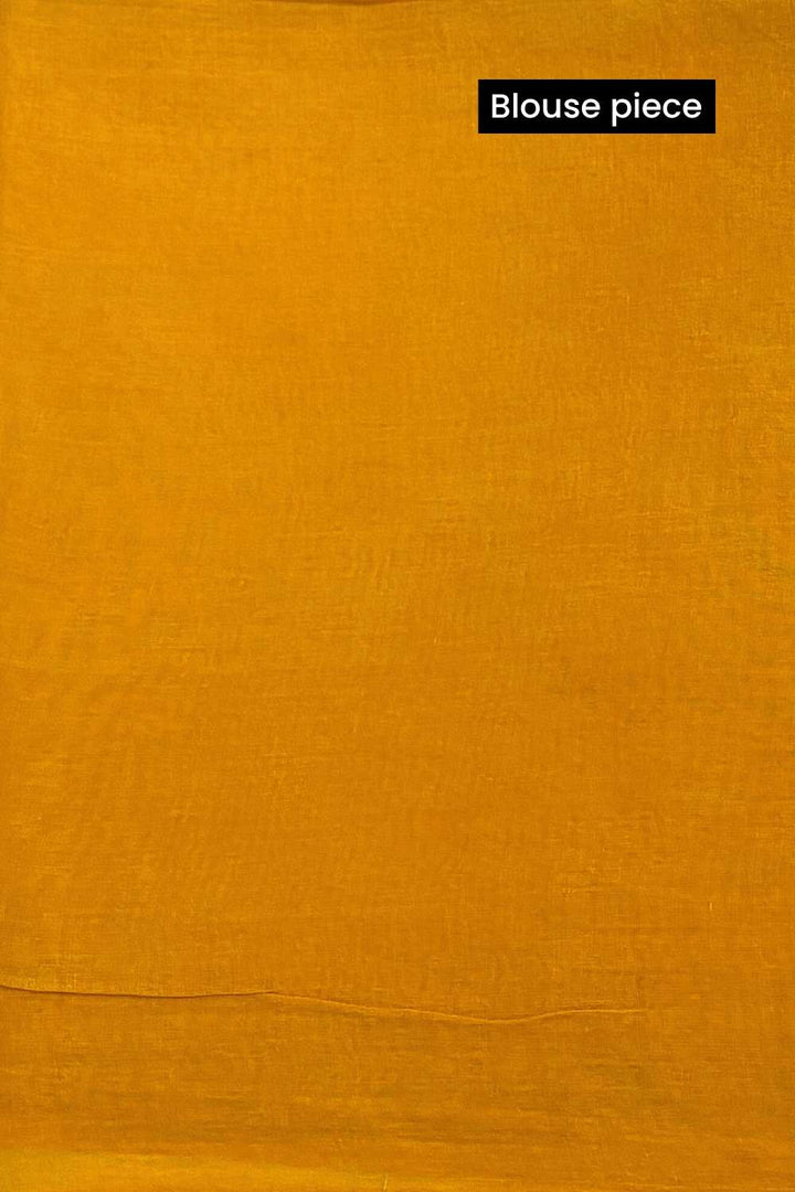 Tangerine Twist - Orange Batik Pure Mulmul Cotton Saree