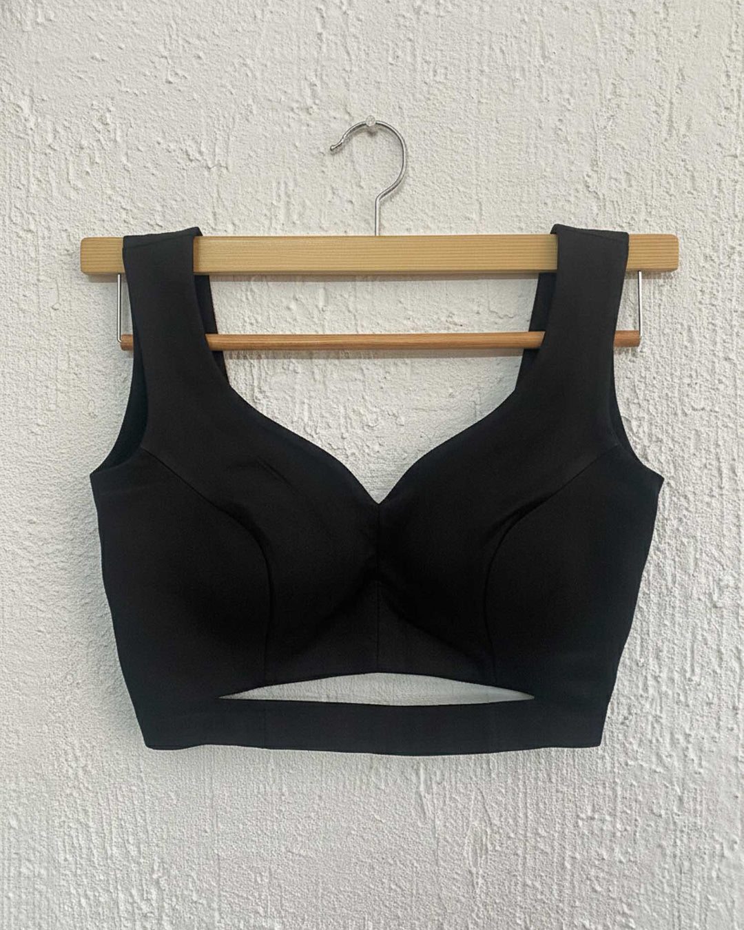 Empress Black Satin Sleeveless Princess-Cut Blouse