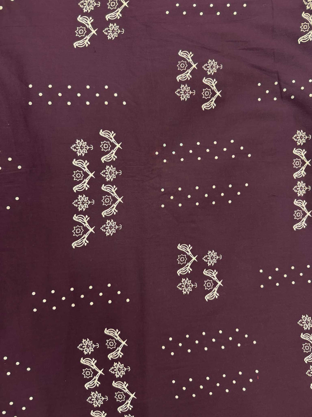 9AM button down blouse with elbow sleeve - Purple