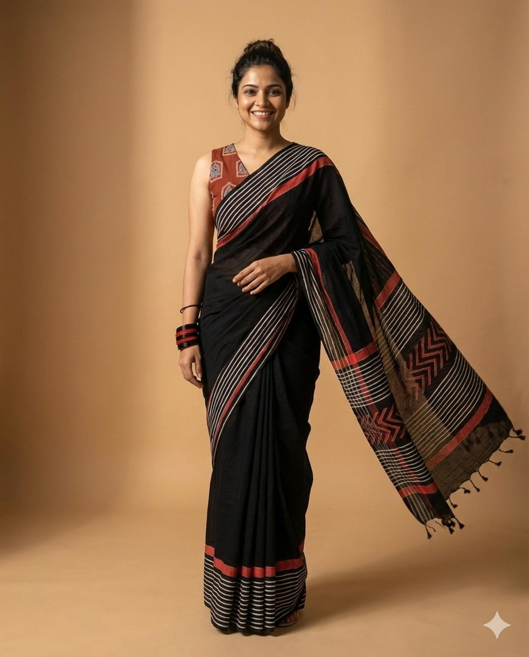 Office Chic Saree Blouse Combo (Pack of 2)