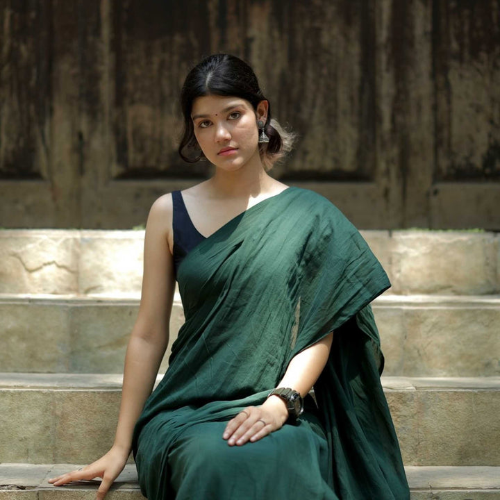 Forest Charm Saree Blouse Combo (Pack of 2)