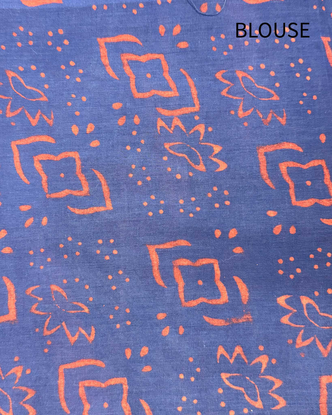 Butterflies - Hand Block Print Mulmul Cotton Bagru Saree