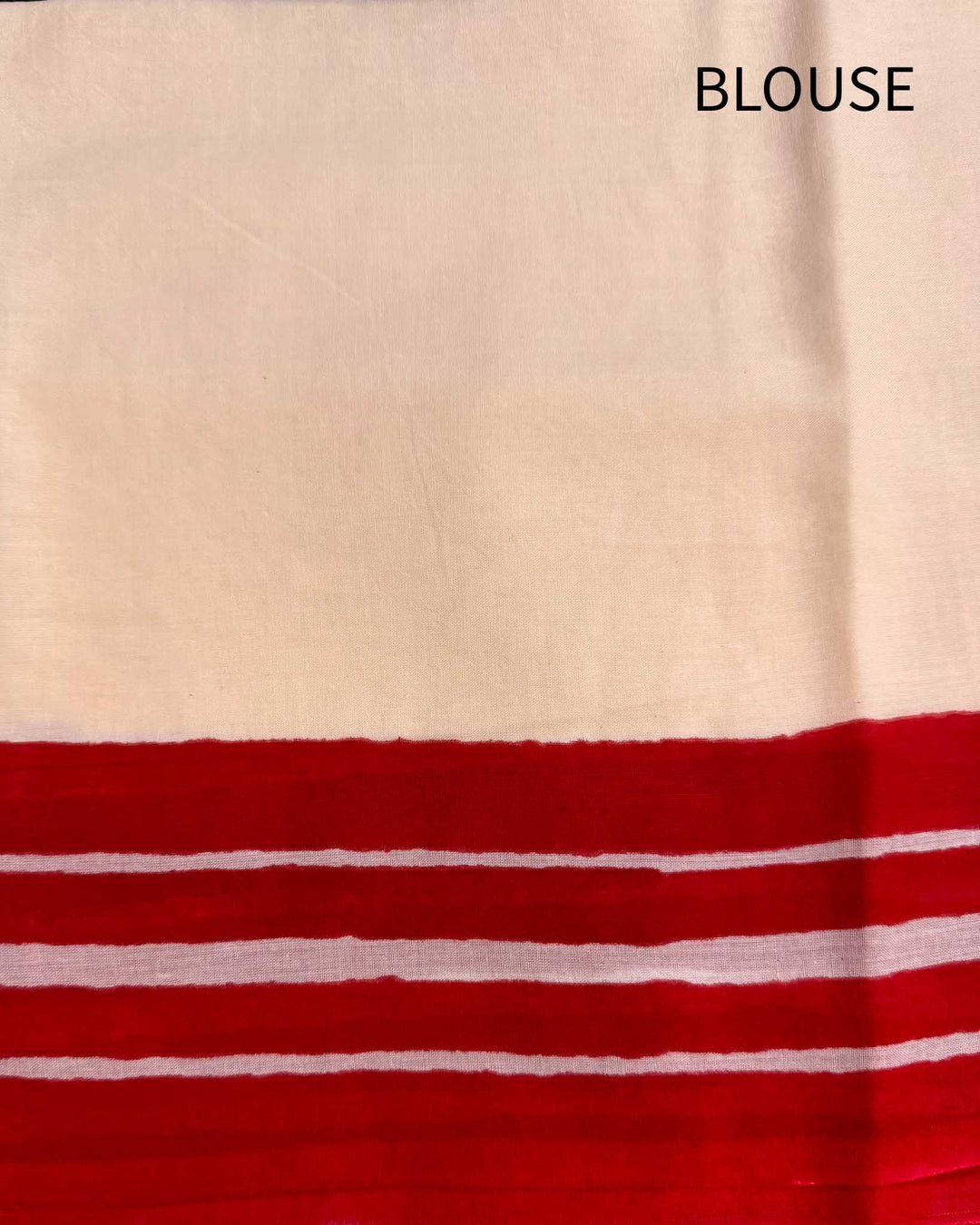 Red Blooms Embroidered Mulmul Cotton Saree