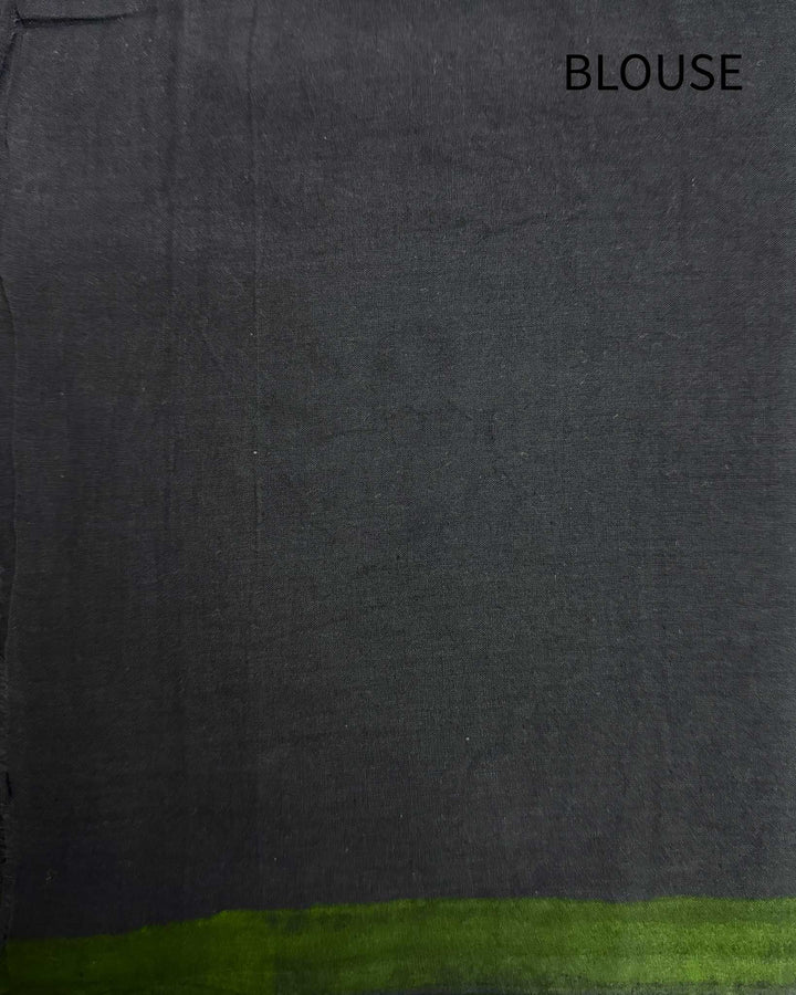 Blooming Grey Embroidered Mulmul Cotton Saree