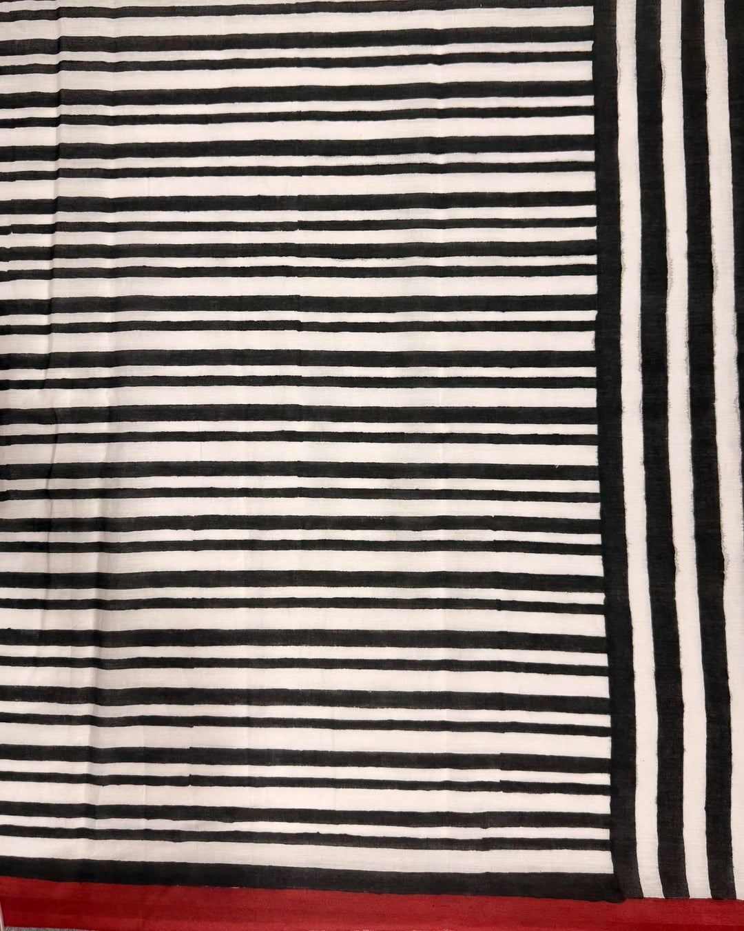 City Love Hand Block Print Mul Mul Cotton Saree