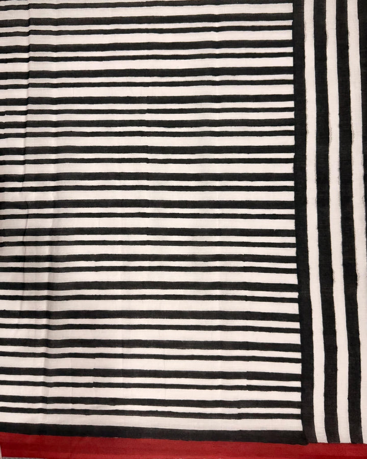 City Love Hand Block Print Mul Mul Cotton Saree