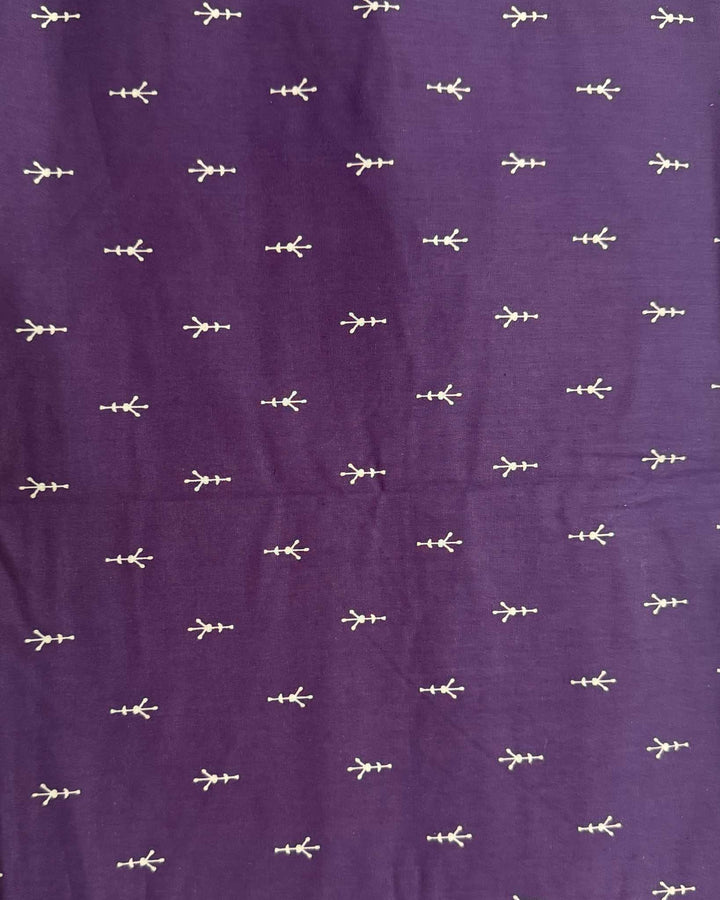 9AM button down blouse with elbow sleeve - Purple