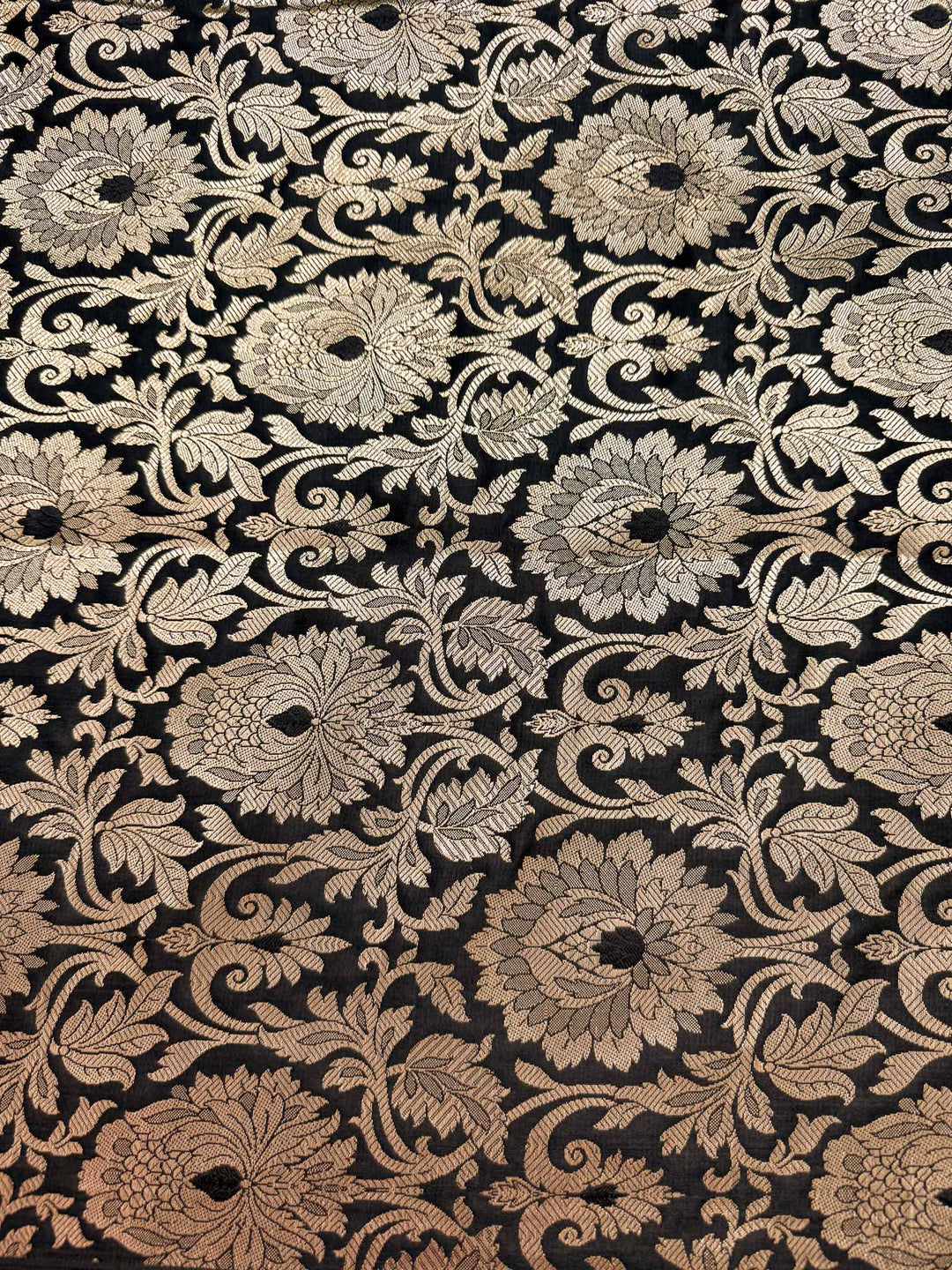 Raat Rani Black Gold Brocade Corset Blouse