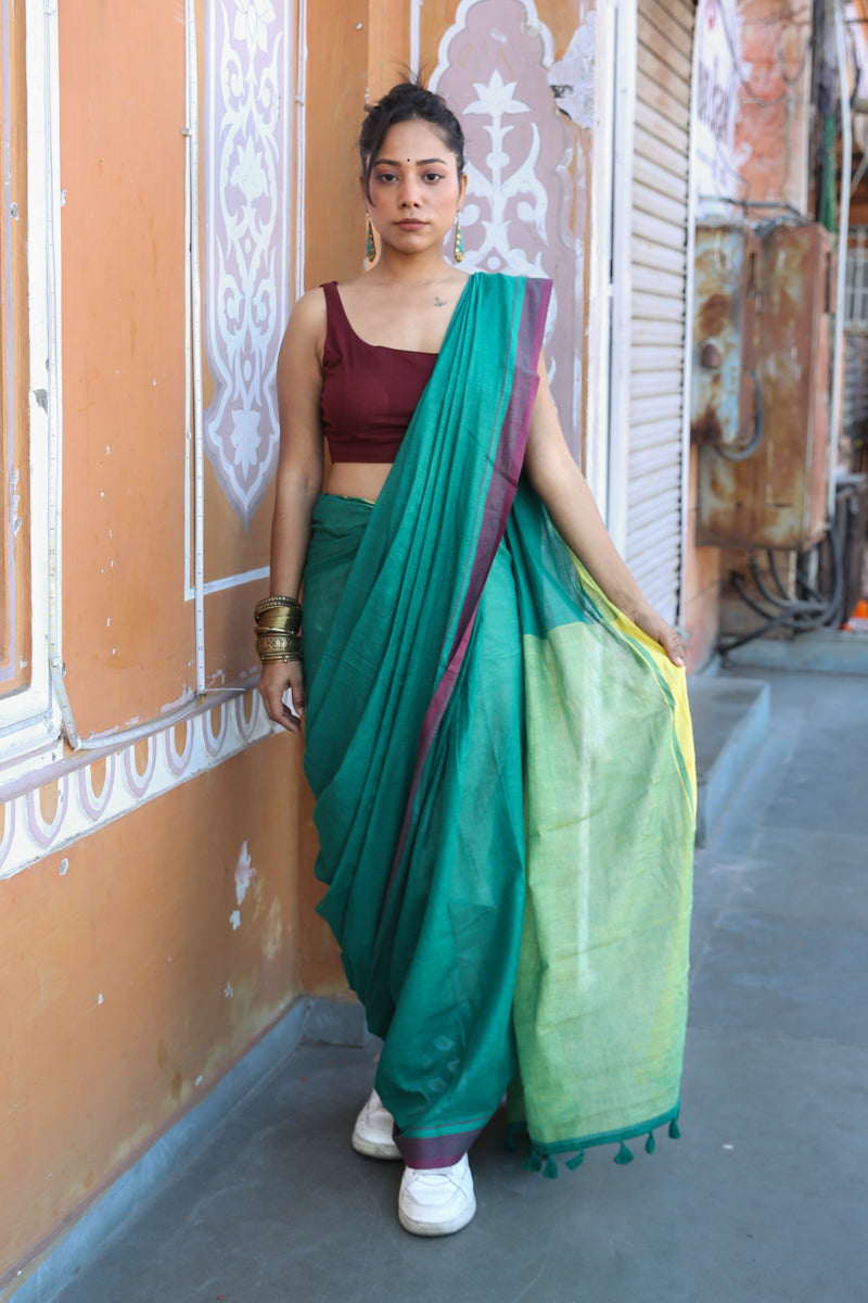 Khayal - Handwoven Pure Mulmul Cotton Saree