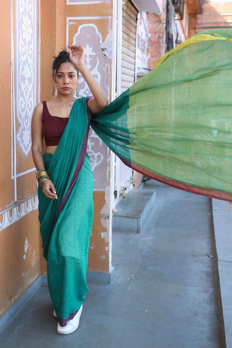 Khayal - Handwoven Pure Mulmul Cotton Saree