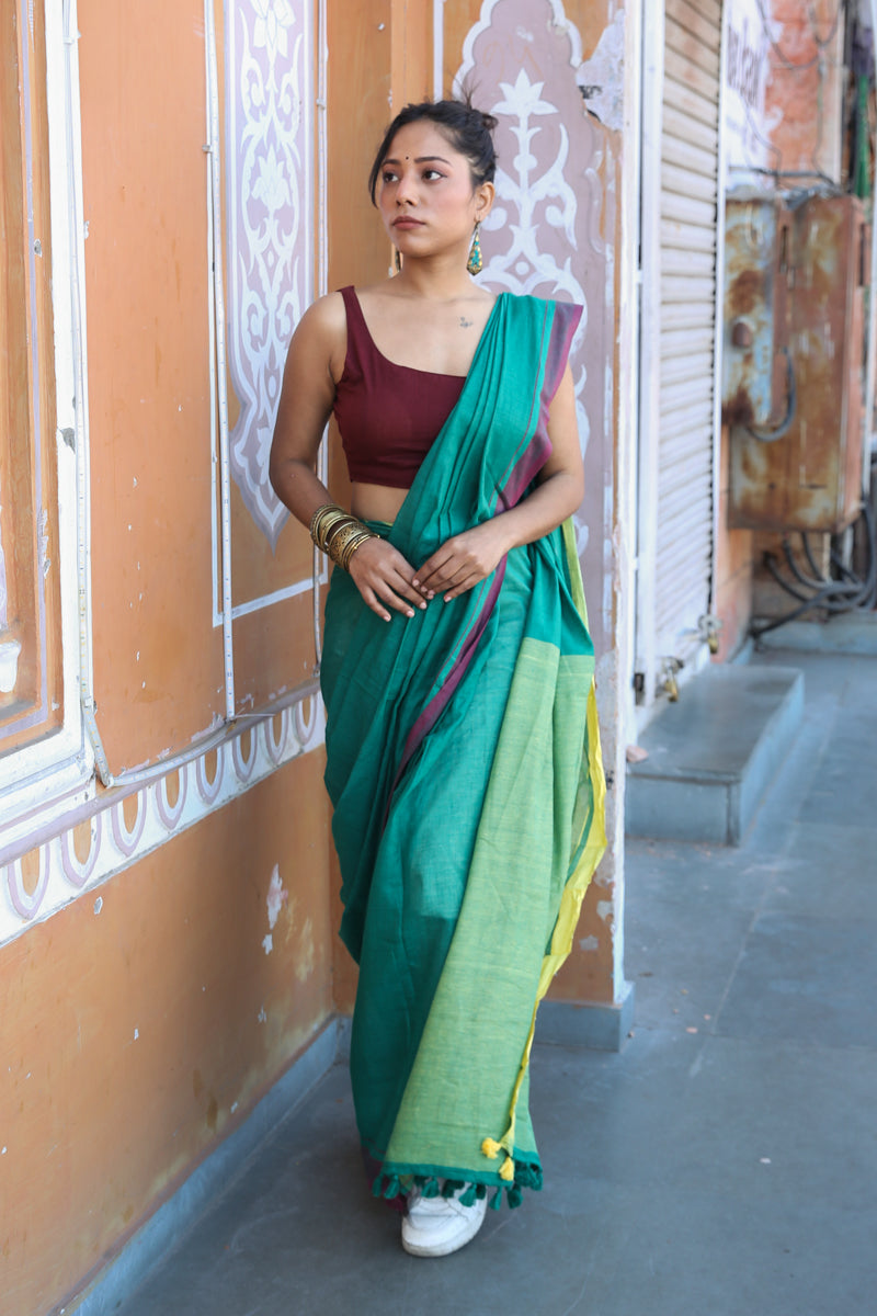 Khayal - Handwoven Pure Mulmul Cotton Saree