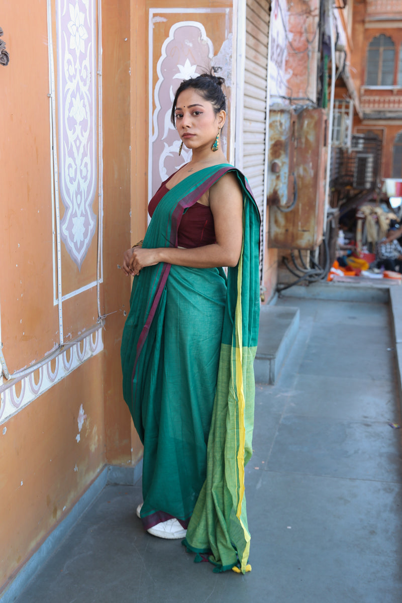 Khayal - Handwoven Pure Mulmul Cotton Saree