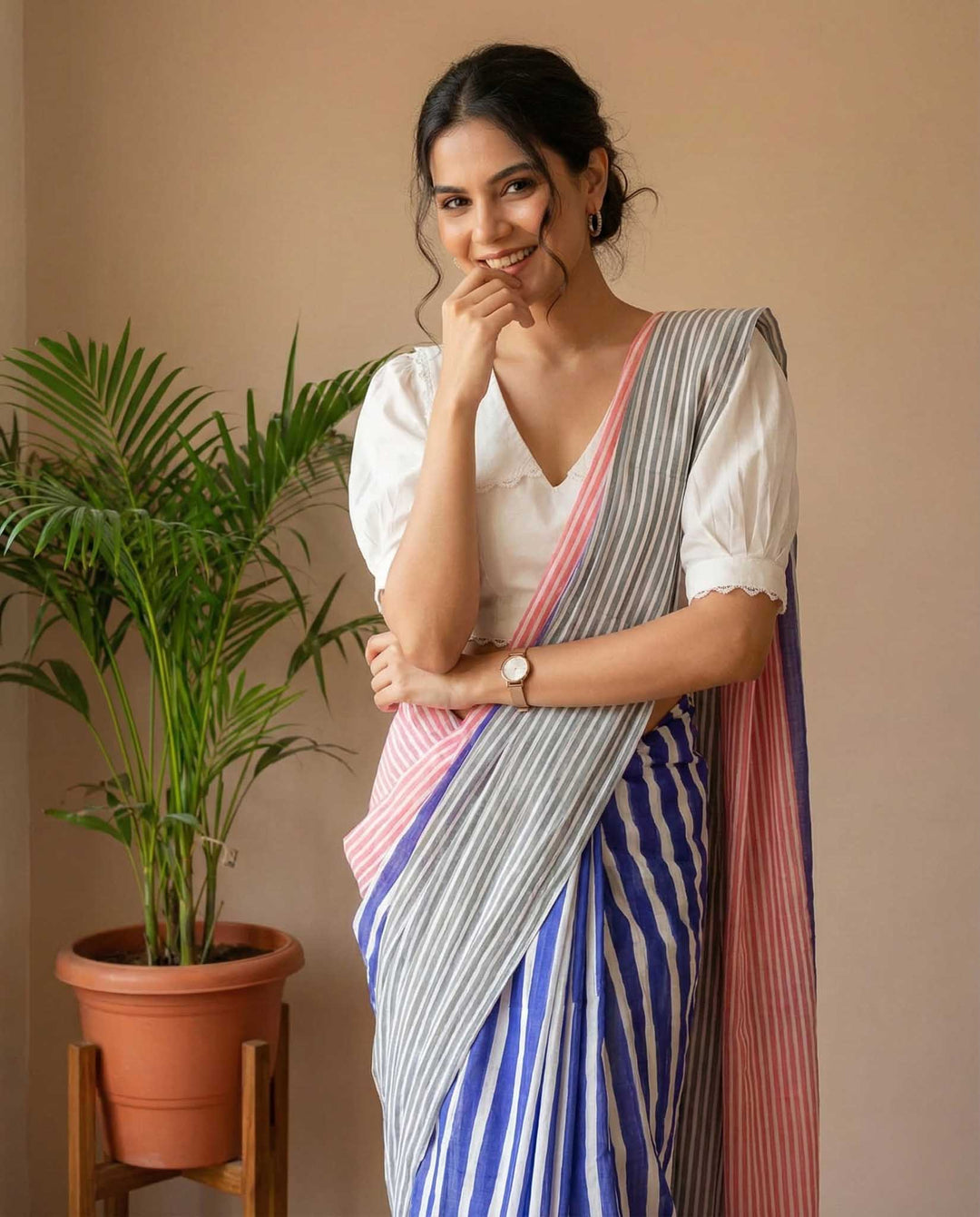 Laila × Vintage White Blouse (Pack of 2)